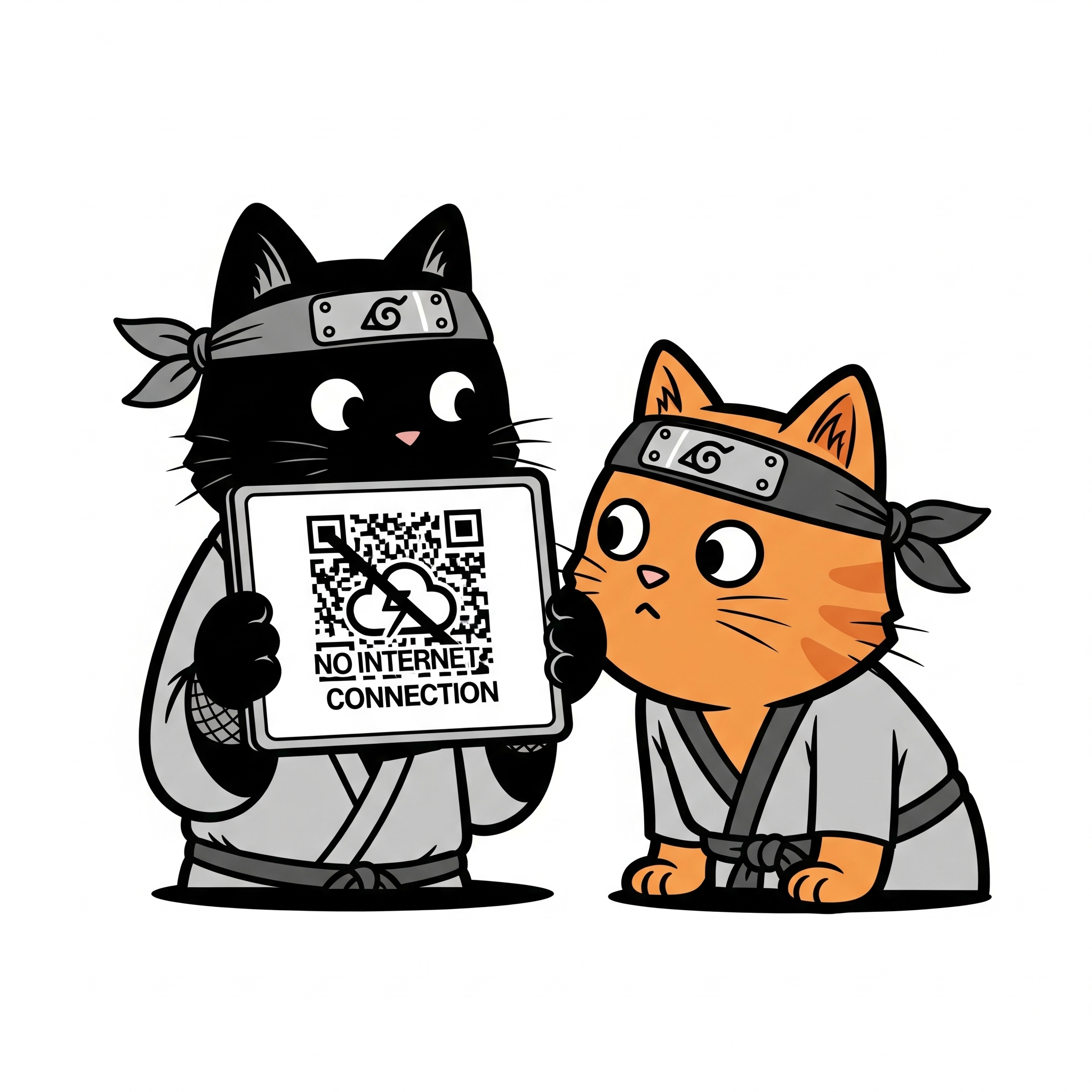 Illustration of a QR code representing secure offline transactions